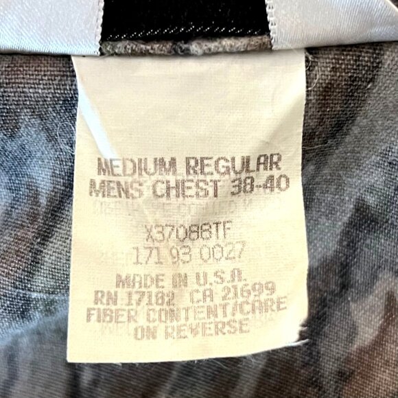 Vintage 10X Mens Medium NWTF Jacket Realtree Camo Hunting Insect Hood Seat Pad - Picture 5 of 13